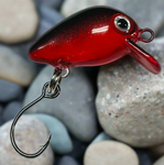 red micro crankbait single hook