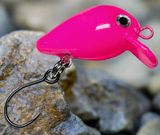 micro crankbait pink single hook